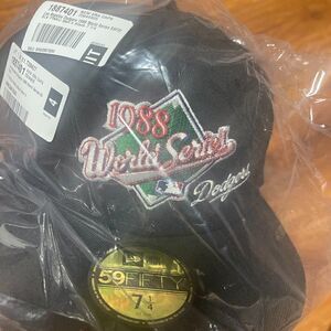 New Era Los Angeles Dodgers 1988 World Series 59FIFTY Fitted Hat Pink UV - 7 1/4